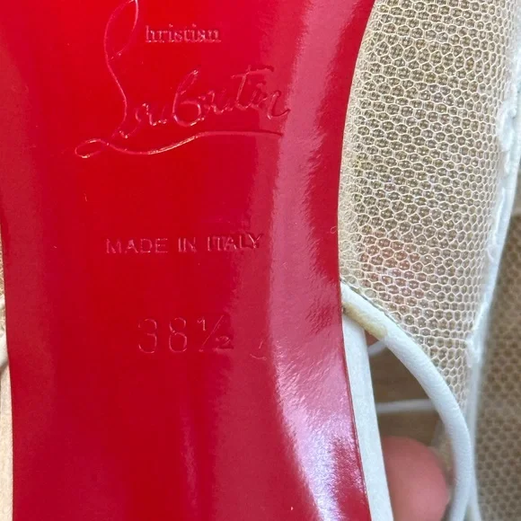 Christian Louboutin Lace Slingback 85mm | NEW IN BOX - Picture 6 of 16